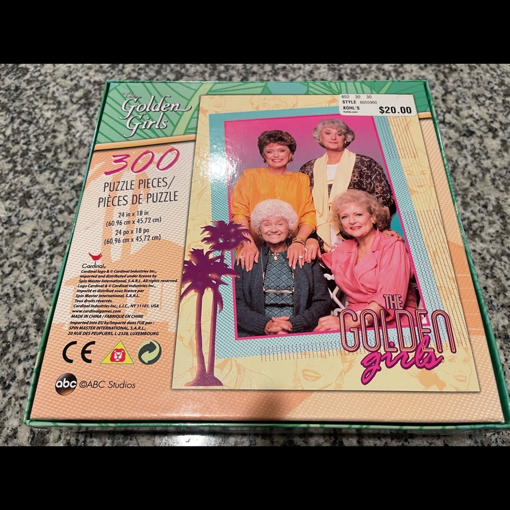 New unopened Golden Girls 300 piece puzzle